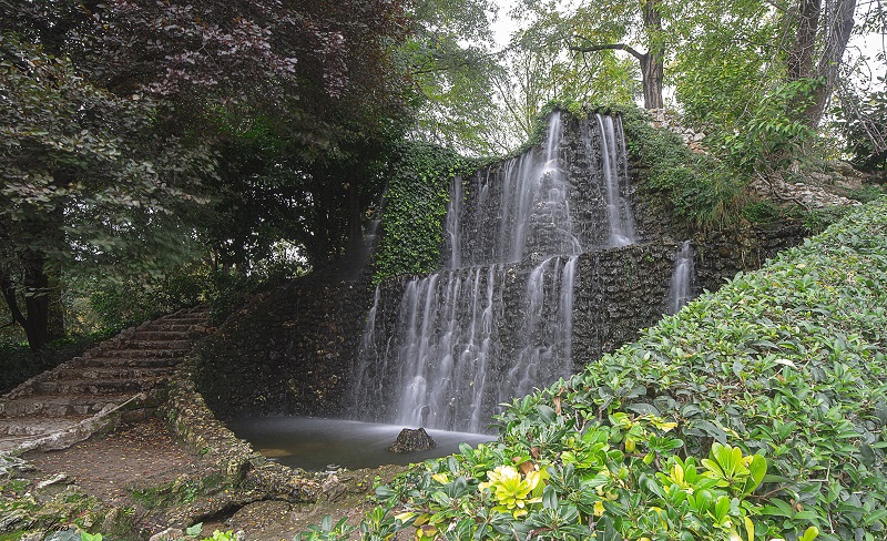 Cascada en la quinta de la Fuente del Berro fincas historicas parques publicos madrid