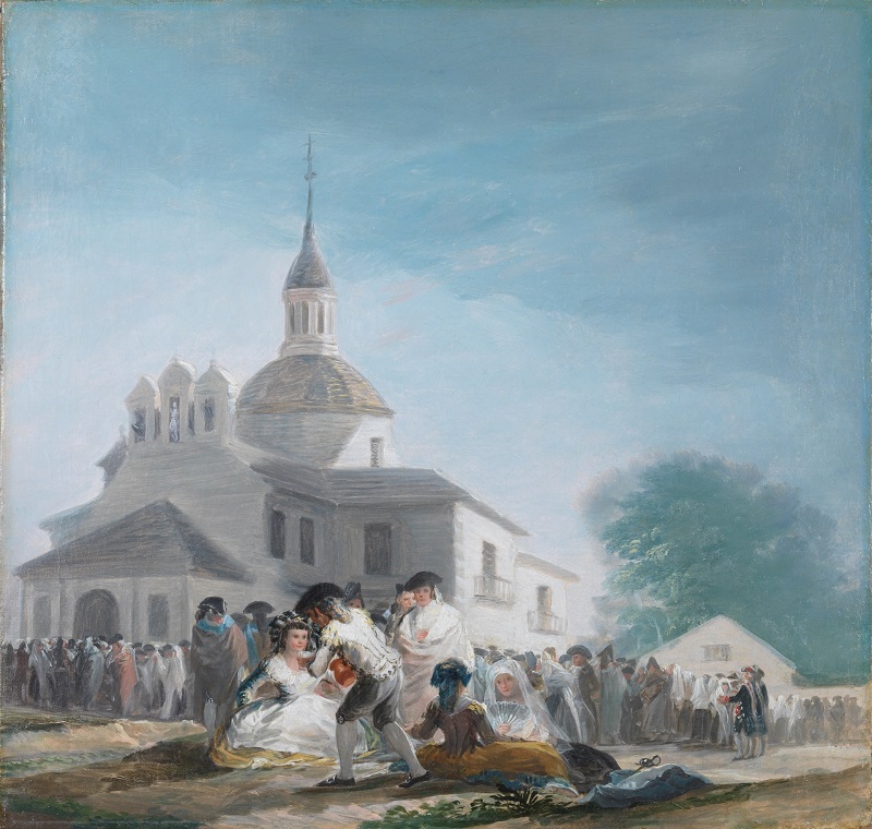 La ermita de San Isidro el dia de la fiesta Francisco de Goya y Lucientes Madrid en el siglo XVIII