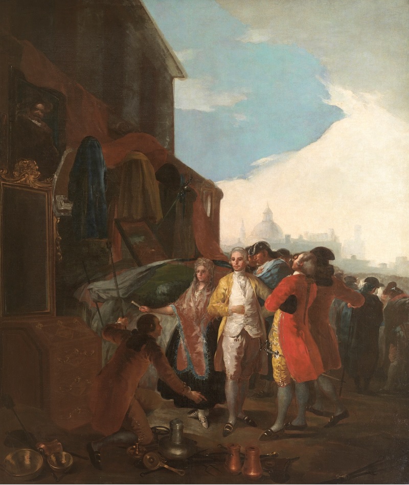 La feria de Madrid Francisco de Goya y Lucientes 1778 san francisco el grande mercadillo