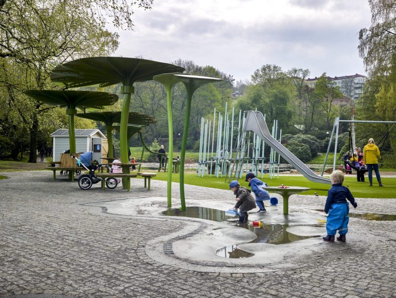 parque de juegos para lluvia de Regnlekplatsen en Renströmsparken