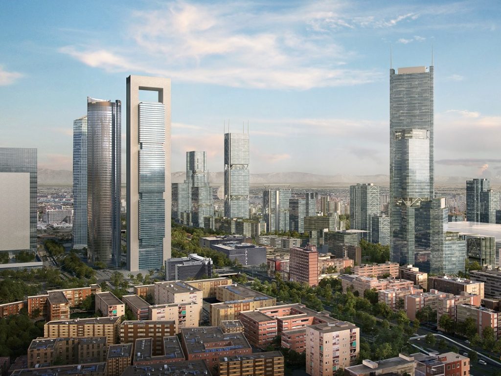 Madrid entrará en la liga de ciudades con torres de más de 300 metros